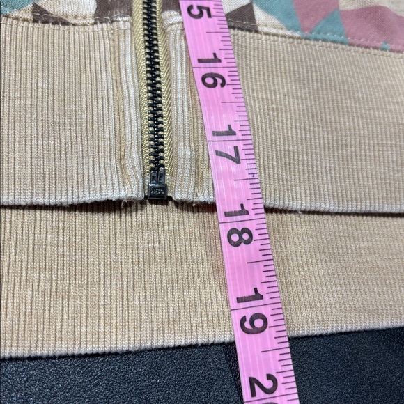 Ariat Sunset Spark,crop hoodie,zip up,fleece lined,rib knit cuff/waist,Southwest - Picture 6 of 8